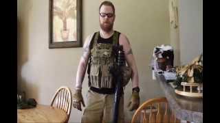 Fighting Combat Pump 12 Guage Shotgun Chest Rig LBE Load Out