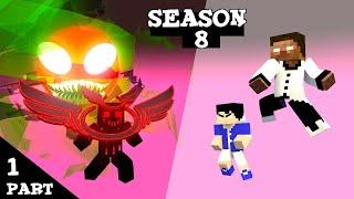 Monster Fight SEASON 8 PART 1 | THE FALL OF THE HEROBRINE - Minecraft Animations