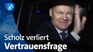 Bundeskanzler Scholz verliert Vertrauensfrage