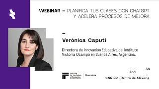 Webinar: “Planifica tus clases con ChatGPT y acelera procesos de mejora”.