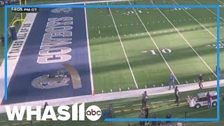 WATCH: Part of roof falls off at AT&T Stadium in Dallas