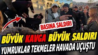 TEKMELER YUMRUKLAR HAVADA UÇUŞTU! BİZE SALDİRİ!!! Son Dakika Haberleri -Halk Tv Canlı