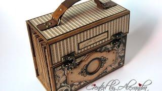 Graphic 45 Craft Reflections Suitcase Vintage Style Mini Album