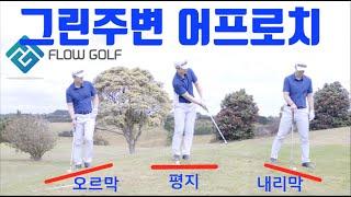 [골프레슨] 그린주변 어프로치 | 경사별 유리한 어프로치 방법 | Flowgolf | 최대룡프로