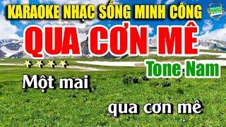 Karaoke Nhạc Trữ Tình Tone Nam Dễ Hát | Nhạc Vàng BOLERO Tuyển Chọn - QUA CƠN MÊ