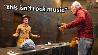 Having a "Rock Show" but it's literally just rocks...