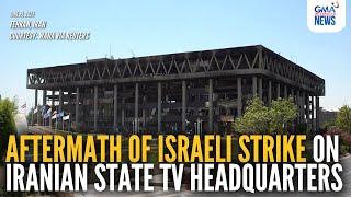 Iranian state television headquarters burned following an Israeli strike | GMA Integrated News