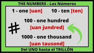 Los Números en Inglés con Pronunciación y Escritura | Del Uno hasta el Trillón