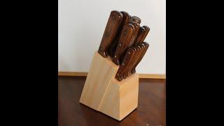 How To Make a Wooden Knife Block/Holder