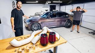 This Intake Makes WILD Turbo Sounds  BMW M3 Front Mount Intakes