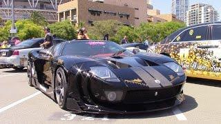 The Exotic Cars of GoldRush Rally 2015!