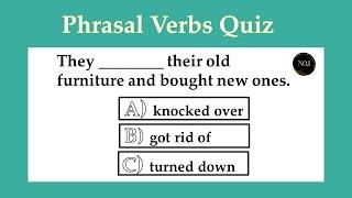 Phrasal Verbs Quiz | English Grammar test | Can you pass this Quiz | No.1 Quality English