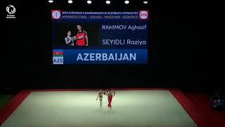 Aghasif RAHIMOV & Raziya SEYIDLI (AZE) - 2021 Acro European bronze medallists, MxP Dynamic