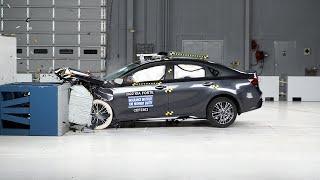 2022 Kia Forte updated moderate overlap IIHS crash test