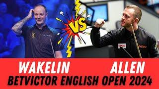 Mark Allen vs Chris Wakelin | QF Thriller | BetVictor English Open 2024 | Semi-Final Spot at Stake