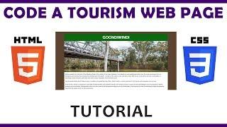 Code a Tourism Web Page Using HTML & CSS