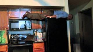 TyRone Planking on the Fridge