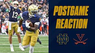 Notre Dame football vs. Virginia Cavaliers postgame reaction show | Irish win 35-14