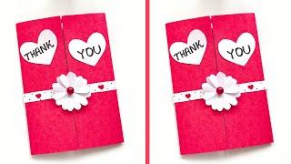 DIY Thank you card | Handmade Thank you Gift card making idea | Thank you Card Easy Ideas | DIY card