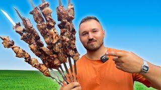 SCHASCHLIK wie vor 500 Jahren - Rezept aus russischem Dorf !