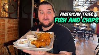 American tries Fish and Chips (Skunk & Goat)