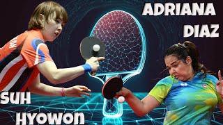 Experienced Suh Hyowon Outlasts Adriana Diaz #viralvideos #pingpong #shorts