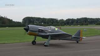 FW.190 Replica / W.A.R  Fw.190 Replica HB-YEL Last Flight Teuge Airport 29 Sept 2024