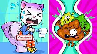 MUKBANG ASMR Unstable Of Angela | Talking Tom & Friends In Toca Life World | Tommy Toca