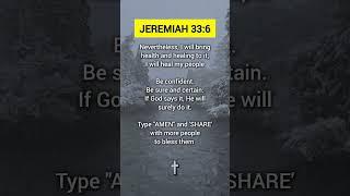 JEREMIAH 33 #amen#prayer #bibleverse#faith#jesuslovesyou #jesus #gospel#grace #shortvideo #shorts