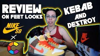 Kebab and Destroy, Nike SB dunk high x Colorskates REVIEW and On Feet