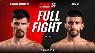 Full Fight l Andrea Franzese Rachano vs Arman Behzad Warrior Academy I RWS