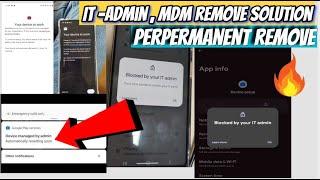 VIVO , OPPO , SAMSUNG MTK CPU IT ADMIN , MDM REMOVE ( device managed by admin FIX 100% )