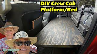 Pickup Crew Cab Rear Seat Cargo Platform/Bed - DIY