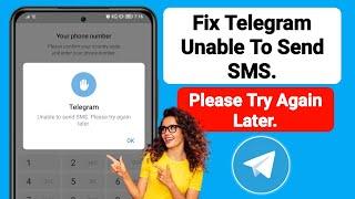 Fix Telegram Unable To Send SMS Please Try Again Later | Telegram Unable To Send Message