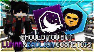 Are Lunar/Badlion Cosmetics Worth It? | Hypixel Bedwars Commentary