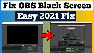 How to fix black screen on OBS | OBS not capturing screen | 2024 Easy fix