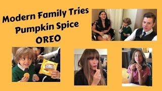 Modern Family Cast & Crew Tries Pumpkin Spice Oreos