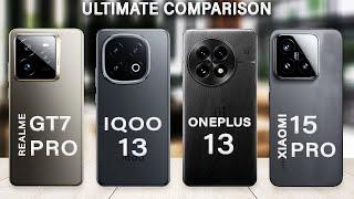 OnePlus 13 Vs iQOO 13 Vs Realme GT7 Pro Vs Xiaomi 15 Pro Specs Review