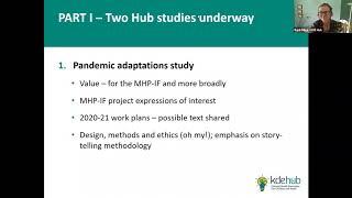 KDE Hub Webinar: New knowledge development opportunities within the MHP-IF