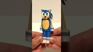 Transforming Paper Man into Sonic the Hedgehog   #sonic #paperman #paper #transformation #shorts