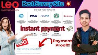 how to create leger opinion account | instant payment site