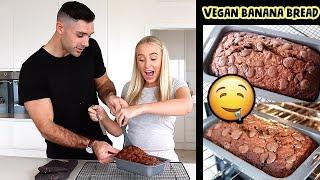 WE MADE AMAZING VEGAN BANANA BREAD | Lauren Curtis