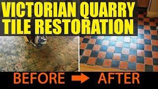 Victorian Quarry Tile Restoration Sheffield South Yorkshire