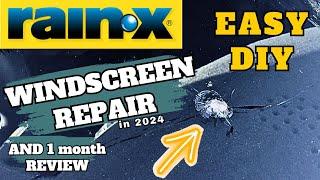 RAIN X WINDSHIELD REPAIR - EASY DIY & 1 MONTH REVIEW - GRAB A QUICK FIX WITH THE DAD TRICKS