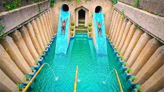 100 Days Building A Huge Underground Tunnel House With Water Slide Swimming Pool