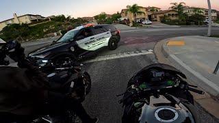 Ninja H2 & Ducati V4S Get Busted!