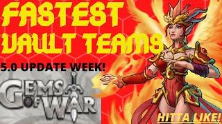 3 Fastest Vault Event Teams | Gems of War Vault Event guide | Chasing vault keys and gnomes