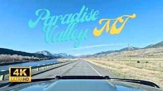 Paradise Valley Montana | Scenic Drive POV