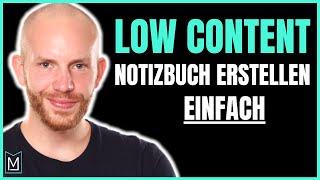 KDP Low Content Notizbuch & Cover erstellen 2022 (EINFACH)