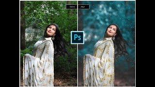 Photoshop cc Tutorial : Magical Color Correction Outdoor Portrait Edit (Girl)